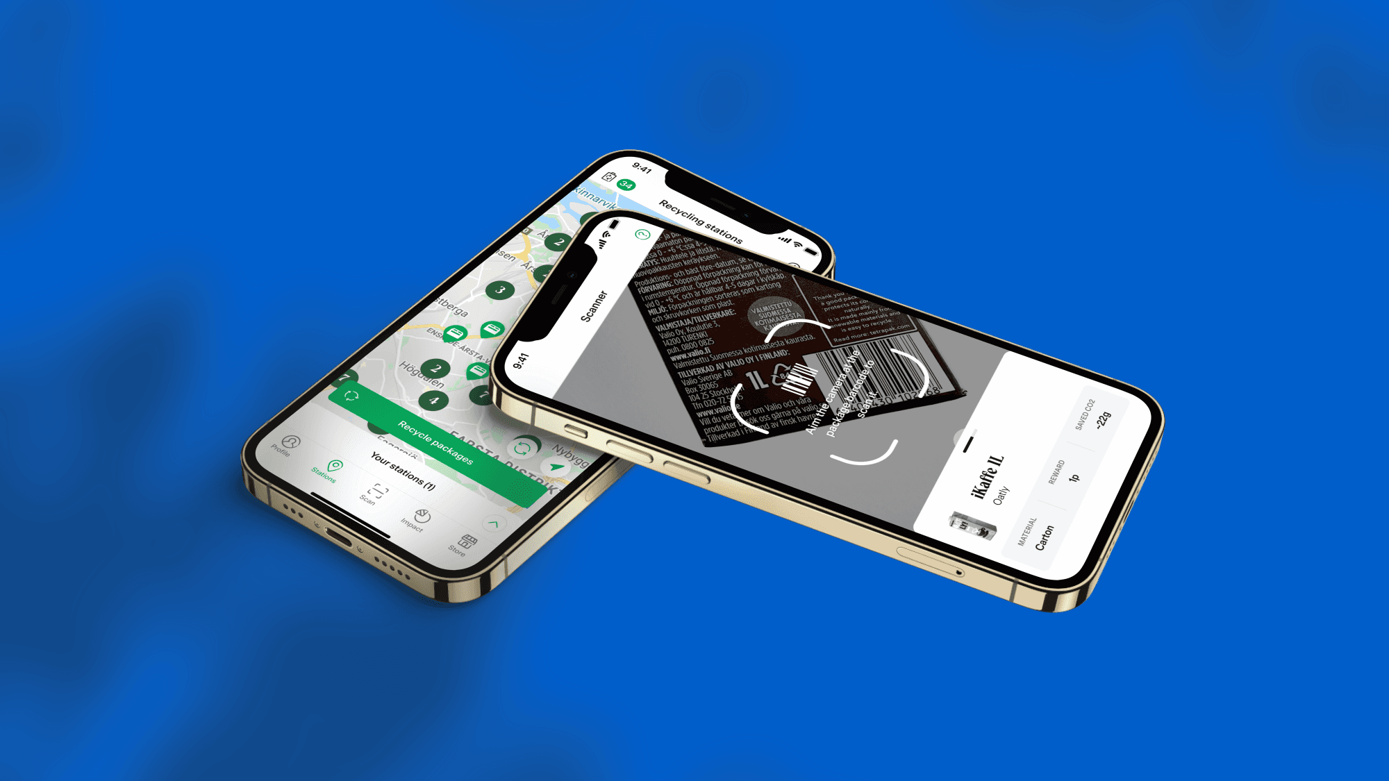 Photo of a smartphone running the Bower app