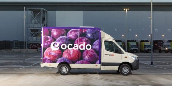 Photo of an Ocado truck