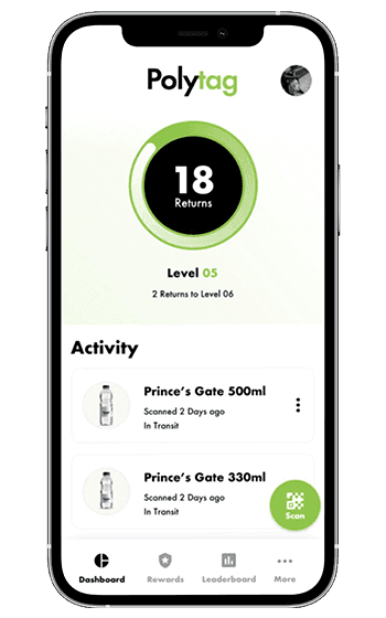 Photo of an app running on a smartphone
