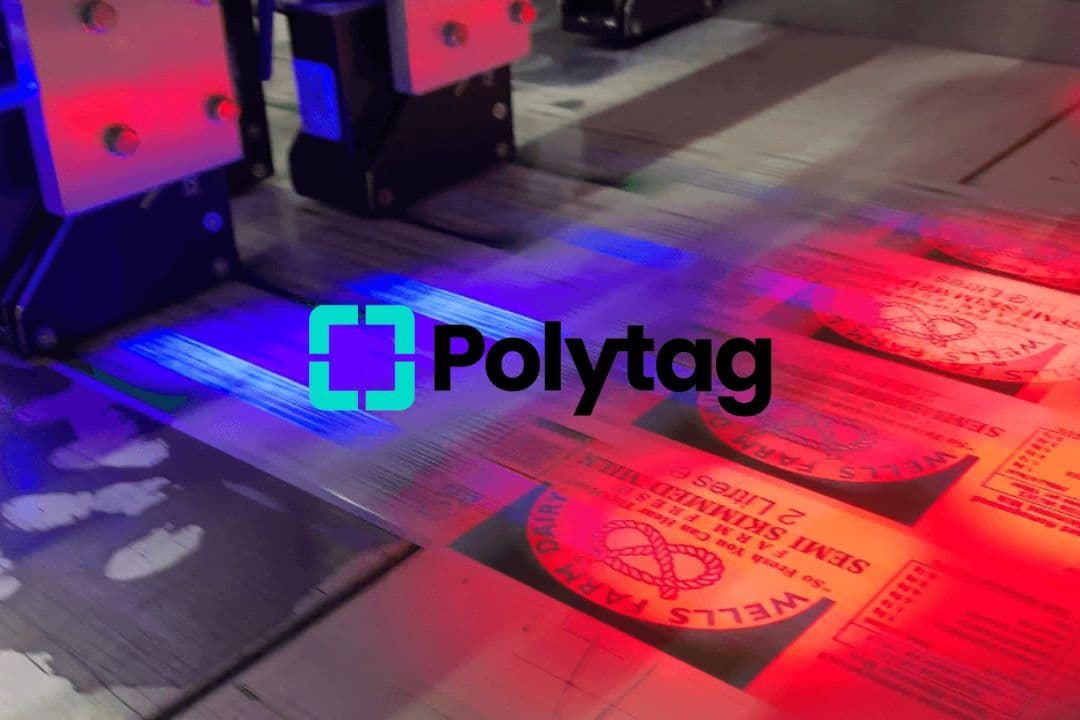 Photo of Invisible UV Tags being added to packaging