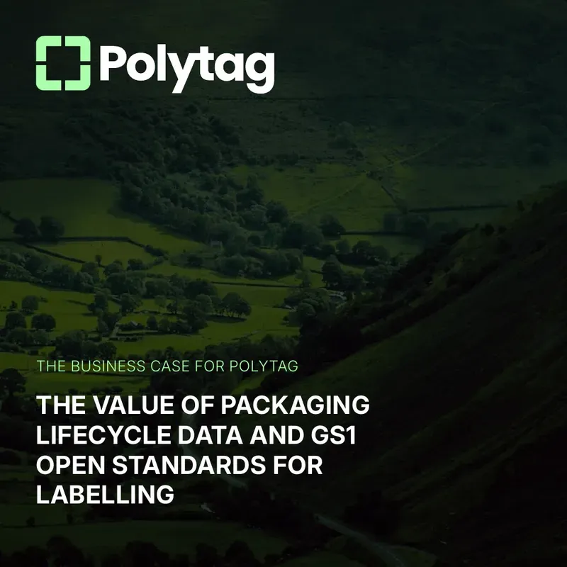 Cover of The Business Case for Polytag: the value of packaging lifecycle data and GS1 open standards for labelling